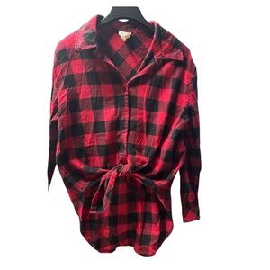 Harper Heritage Red and Black Checkered Women’s Shirt‎ Size Large